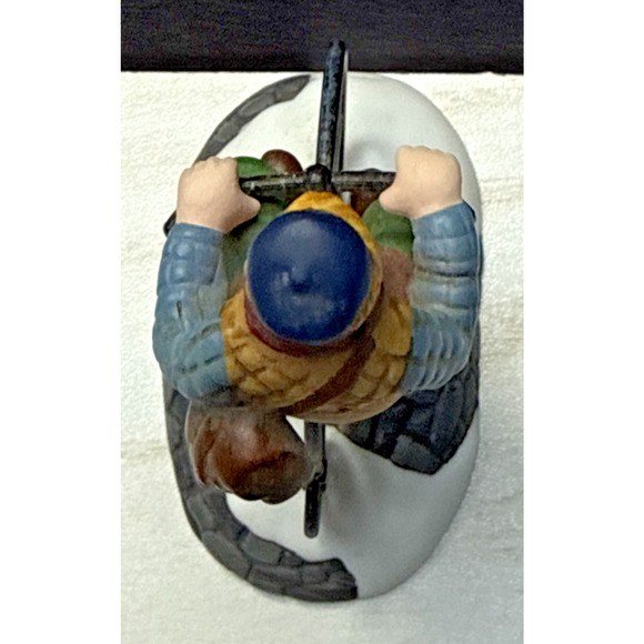 Vintage Dept 56 New England Village Series Pennyfarthing Pedaling No Box - Picture 5 of 9